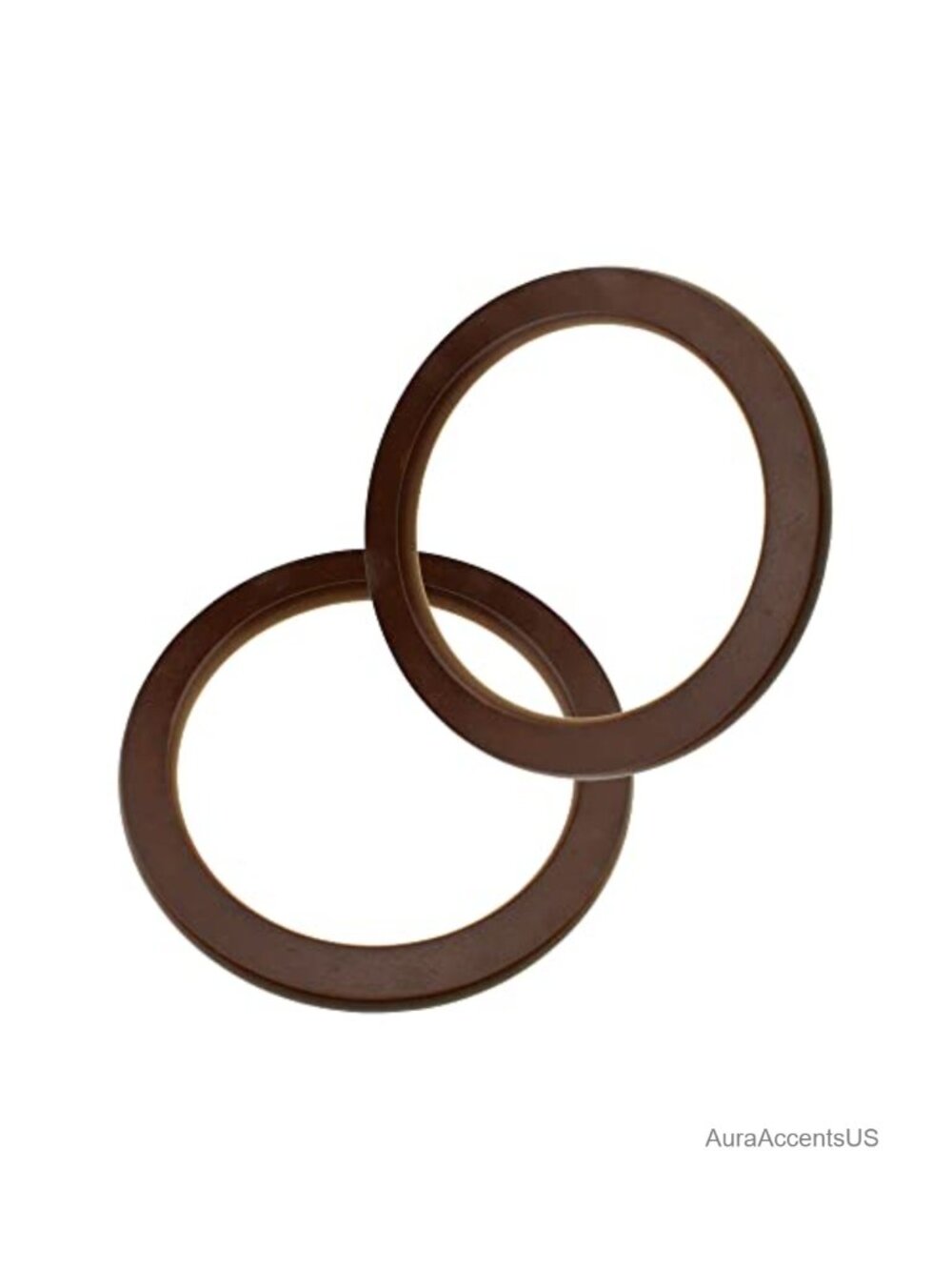 Wooden Round Bag Handles 5.1 Inch Replacement Sewing Craft 2 PCS